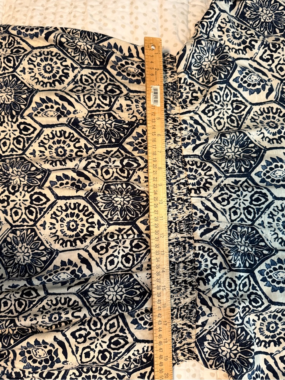 BloomChic Navy & White Geometric Print Dress with Tag - Picture 9 of 15